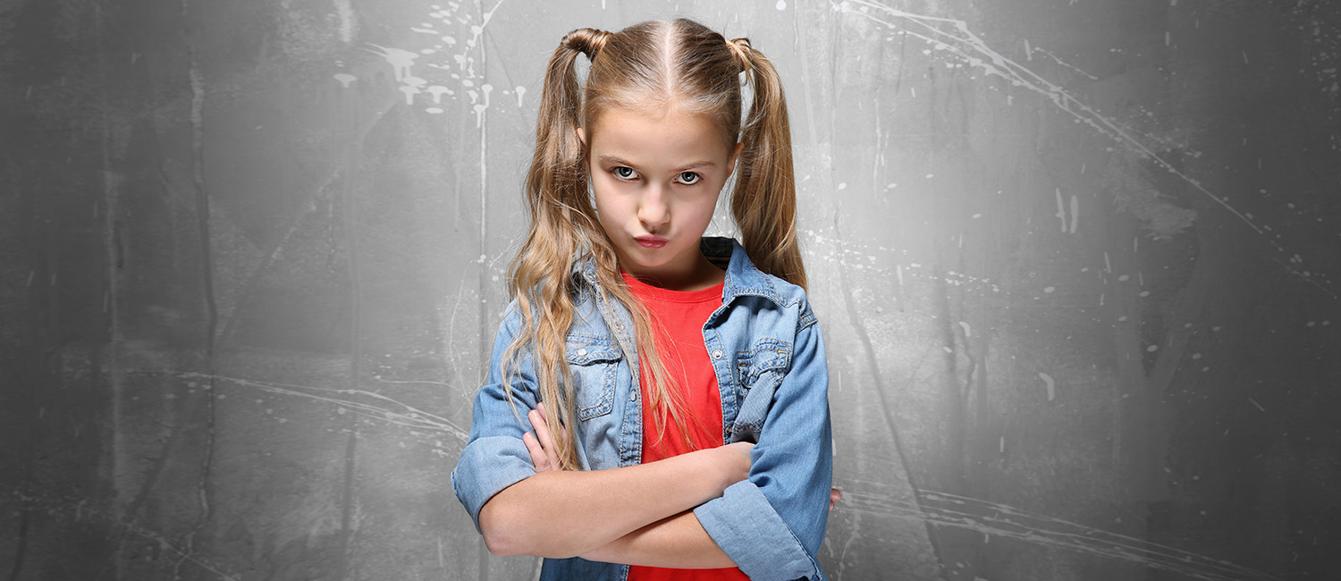  Angry girl. 