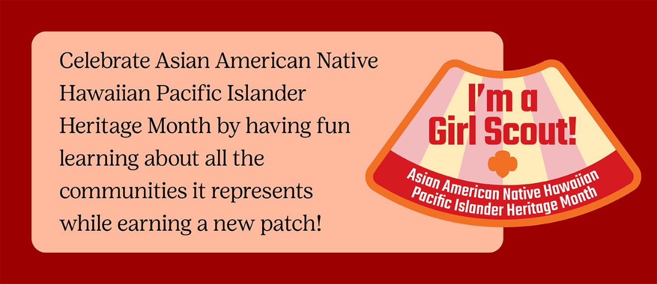 Graphic describing the AANHPI Heritage Patch 